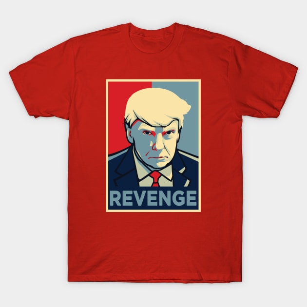 Donald Trump Revenge Mugshot T-Shirt by The Libertarian Frontier 